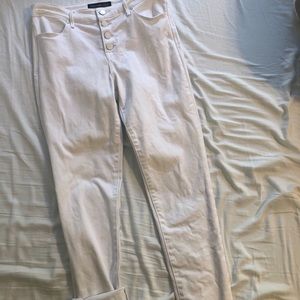 white abercrombie jeans